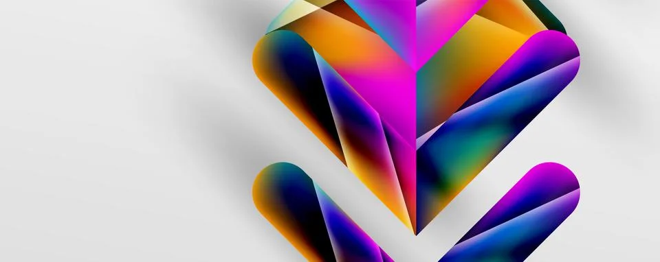 Triangle fluid color gradient abstract background. Vector Illustration For Stock Illustration