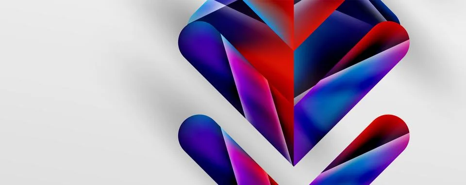 Triangle fluid color gradient abstract background. Vector Illustration For Illustrazione stock