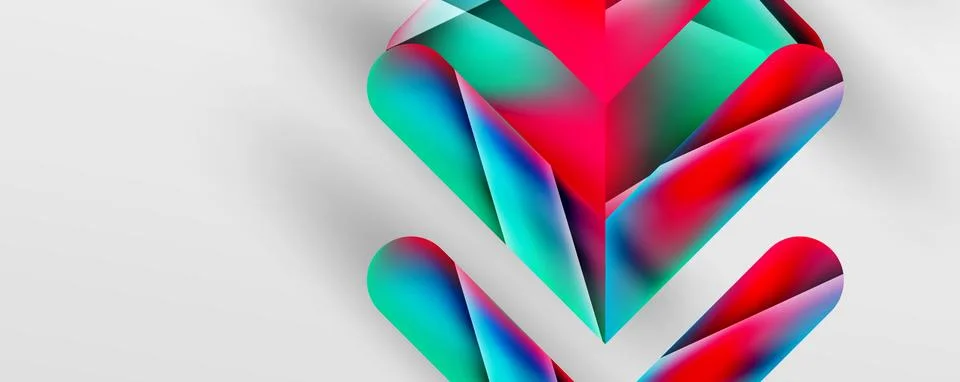 Triangle fluid color gradient abstract background. Vector Illustration For Illustrazione stock