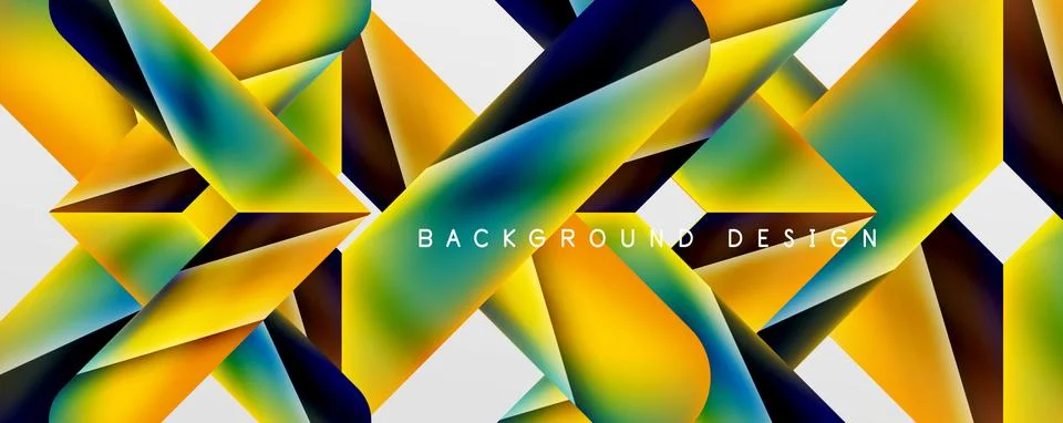 Triangle fluid color gradient abstract background. Vector Illustration For 스톡 일러스트