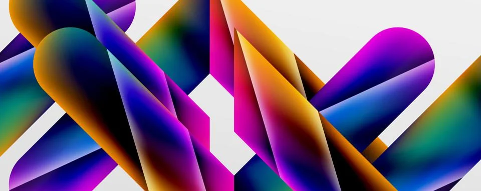 Triangle fluid color gradient abstract background. Vector Illustration For Stock Illustration