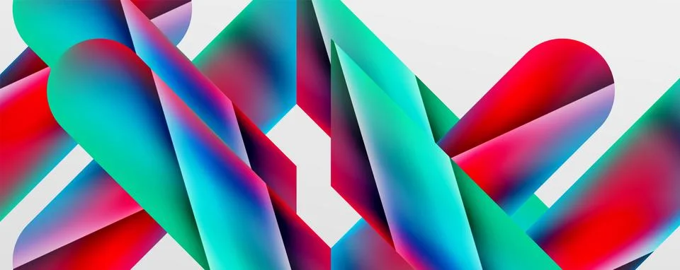 Triangle fluid color gradient abstract background. Vector Illustration For Stock Illustration