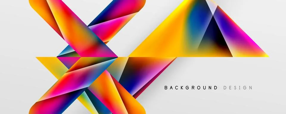 Triangle fluid color gradient abstract background. Vector Illustration For Stock Illustration