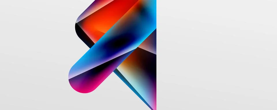 Triangle fluid color gradient abstract background. Vector Illustration For Stock Illustration