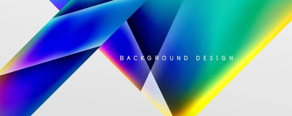 Triangle fluid color gradient abstract background. Vector Illustration For Stock Illustration