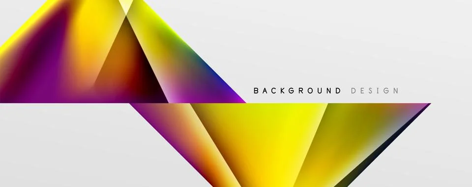 Triangle fluid color gradient abstract background. Vector Illustration For 스톡 일러스트