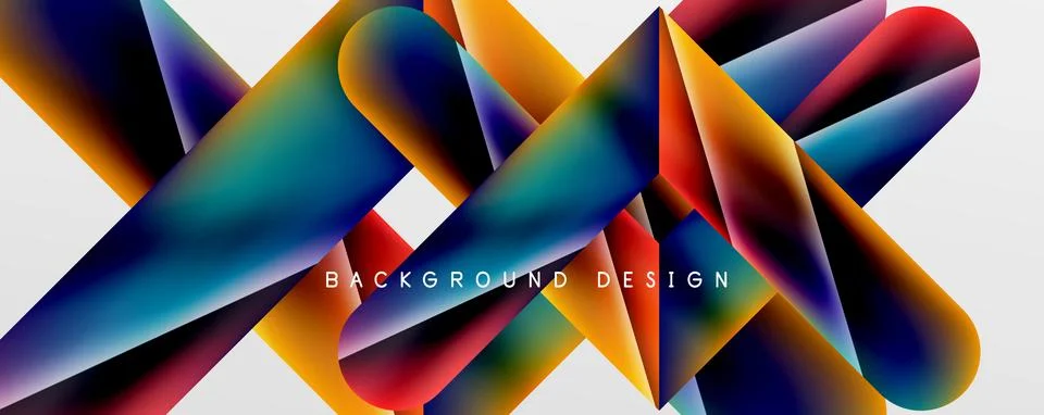 Triangle fluid color gradient abstract background. Vector Illustration For Stock Illustration