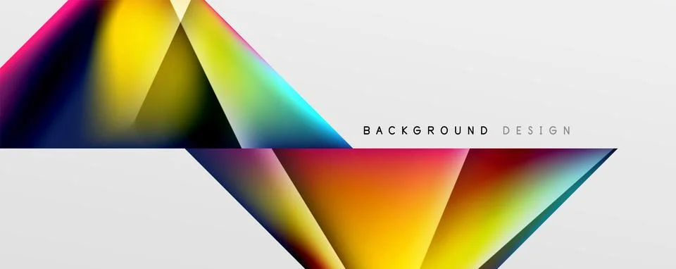 Triangle fluid color gradient abstract background. Vector Illustration For Stock Illustration