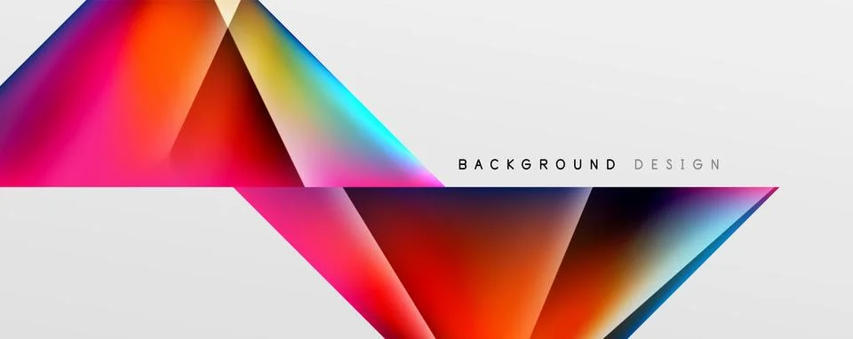 Triangle fluid color gradient abstract background. Vector Illustration For Stock Illustration
