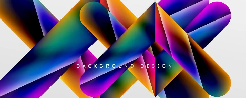 Triangle fluid color gradient abstract background. Vector Illustration For Illustrazione stock