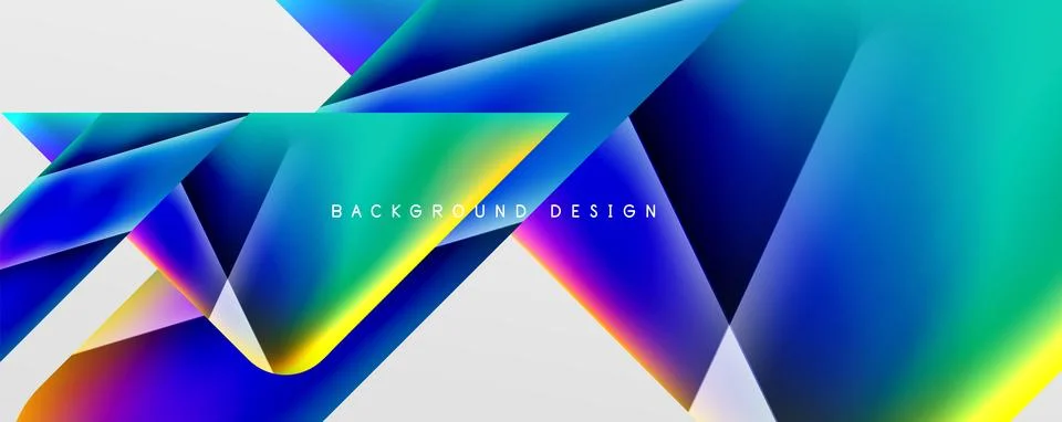 Triangle fluid color gradient abstract background. Vector Illustration For Stock Illustration