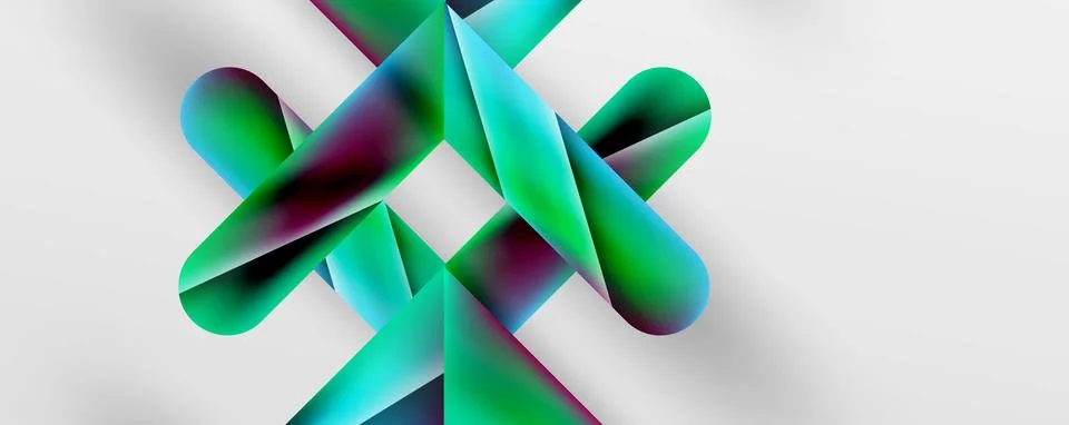 Triangle fluid color gradient abstract background. Vector Illustration For Stock Illustration