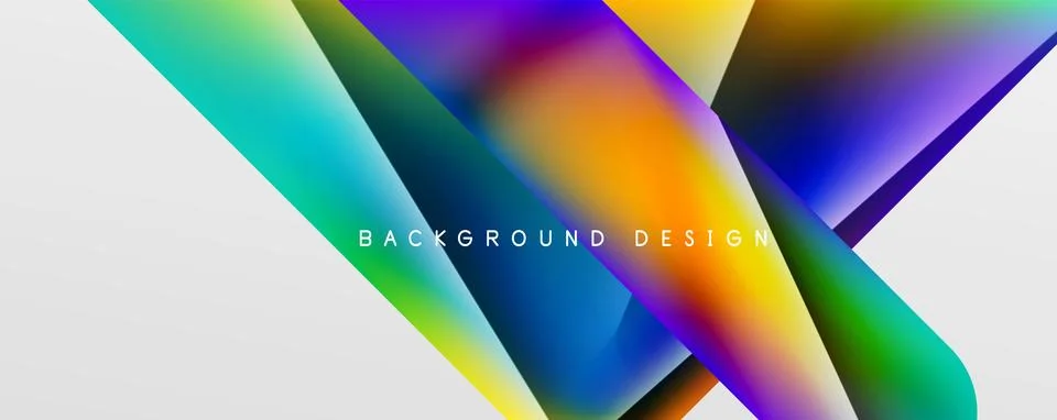 Triangle fluid color gradient abstract background. Vector Illustration For Stock Illustration