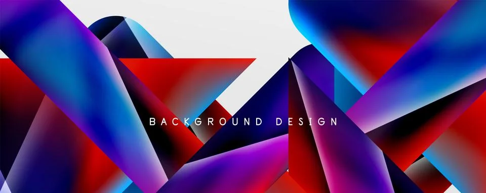 Triangle fluid color gradient abstract background. Vector Illustration For 스톡 일러스트