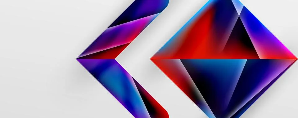 Triangle fluid color gradient abstract background. Vector Illustration For Stock Illustration