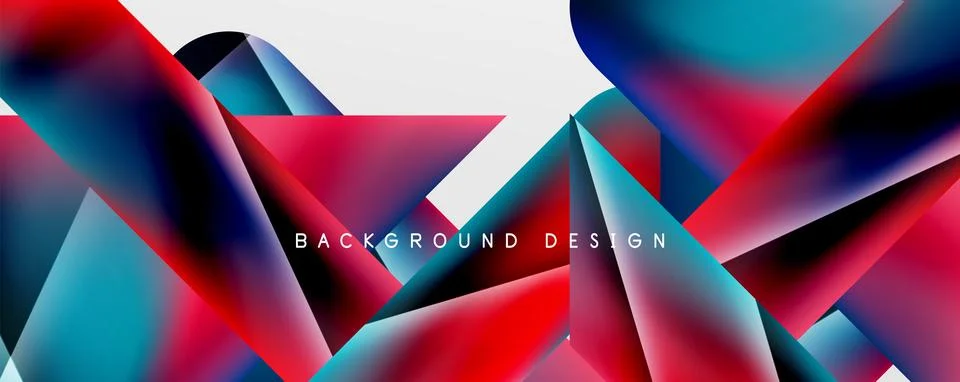 Triangle fluid color gradient abstract background. Vector Illustration For Stock Illustration