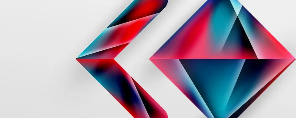 Triangle fluid color gradient abstract background. Vector Illustration For Stock Illustration