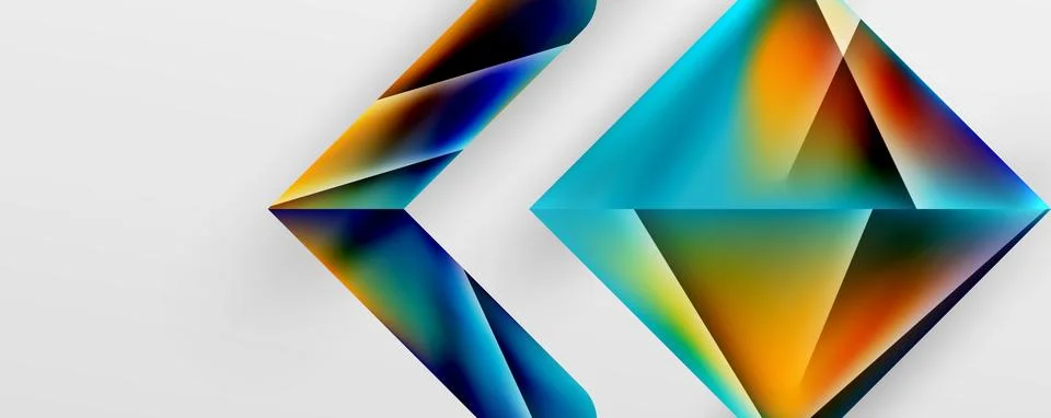 Triangle fluid color gradient abstract background. Vector Illustration For Stock Illustration