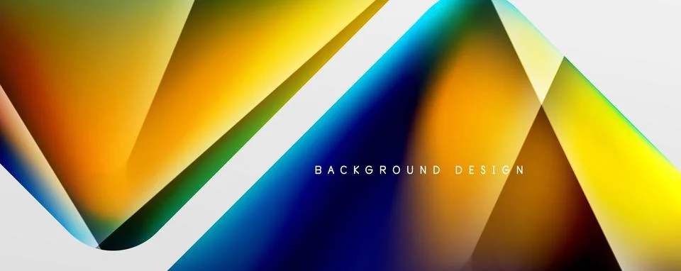 Triangle fluid color gradient abstract background. Vector Illustration For Illustrazione stock