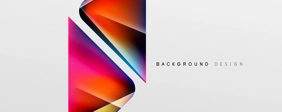 Triangle fluid color gradient abstract background. Vector Illustration For Stock Illustration