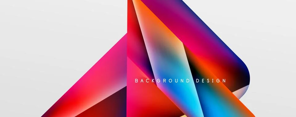 Triangle fluid color gradient abstract background. Vector Illustration For Stock Illustration