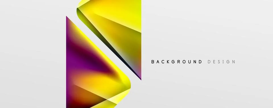 Triangle fluid color gradient abstract background. Vector Illustration For 스톡 일러스트