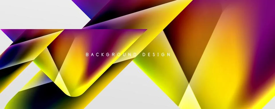 Triangle fluid color gradient abstract background. Vector Illustration For Stock Illustration
