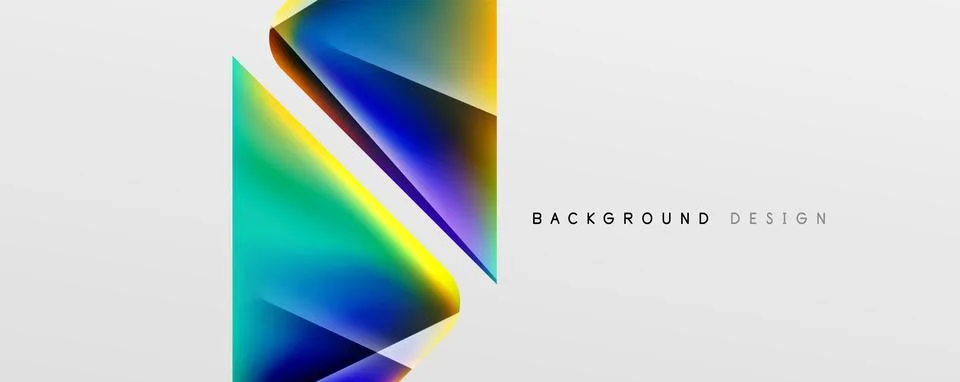 Triangle fluid color gradient abstract background. Vector Illustration For 스톡 일러스트
