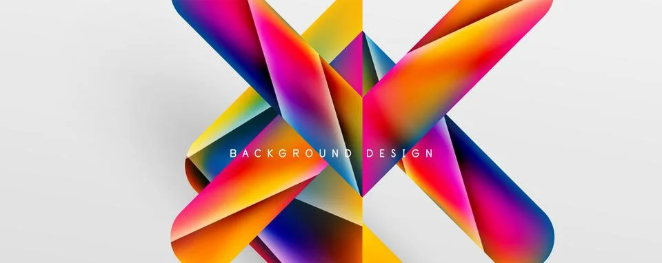 Triangle fluid color gradient abstract background. Vector Illustration For Illustrazione stock
