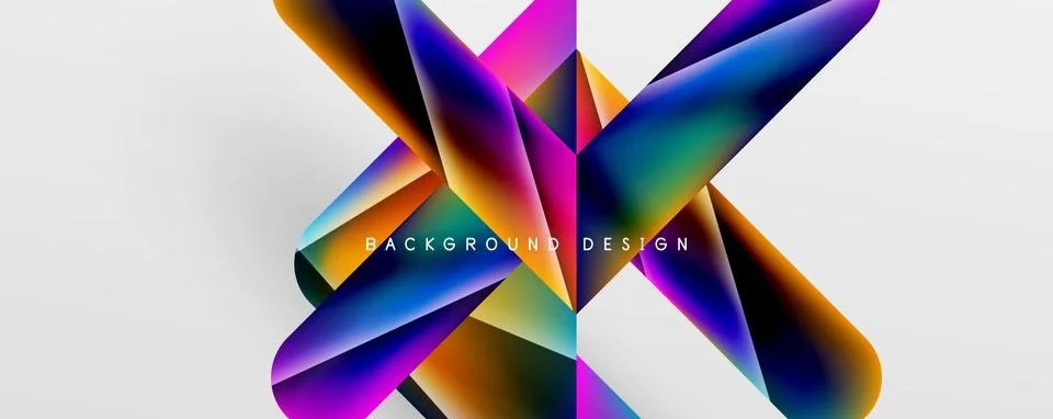 Triangle fluid color gradient abstract background. Vector Illustration For Illustrazione stock