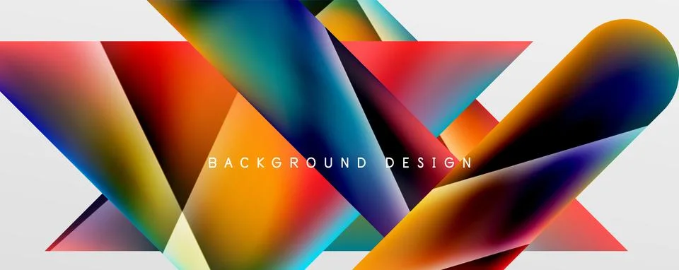 Triangle fluid color gradient abstract background. Vector Illustration For Stock Illustration