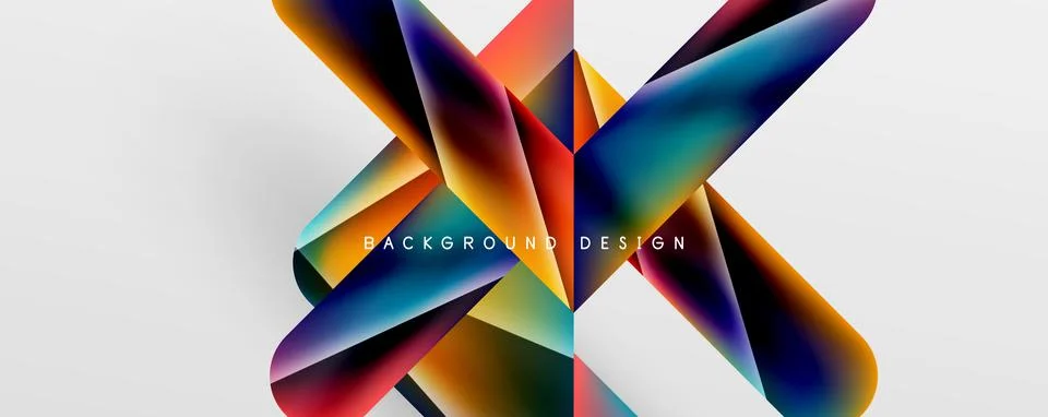 Triangle fluid color gradient abstract background. Vector Illustration For Illustrazione stock