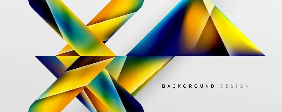 Triangle fluid color gradient abstract background. Vector Illustration For Stock Illustration