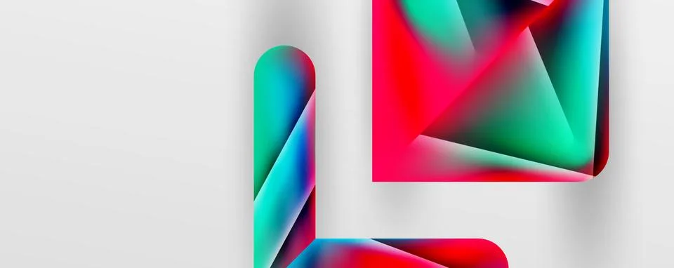 Triangle fluid color gradient abstract background. Vector Illustration For 스톡 일러스트