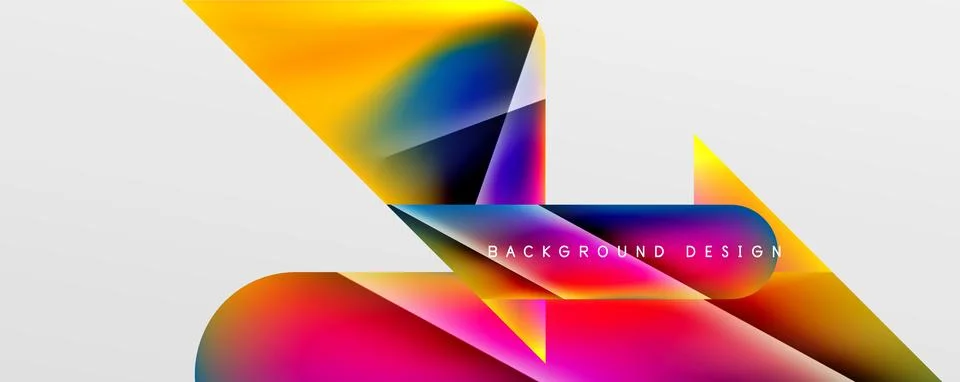 Triangle fluid color gradient abstract background. Vector Illustration For Illustrazione stock