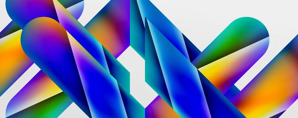Triangle fluid color gradient abstract background. Vector Illustration For Stock Illustration