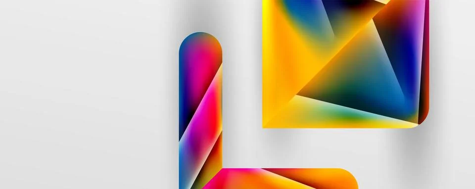 Triangle fluid color gradient abstract background. Vector Illustration For Illustrazione stock