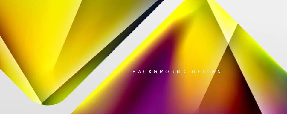 Triangle fluid color gradient abstract background. Vector Illustration For 스톡 일러스트