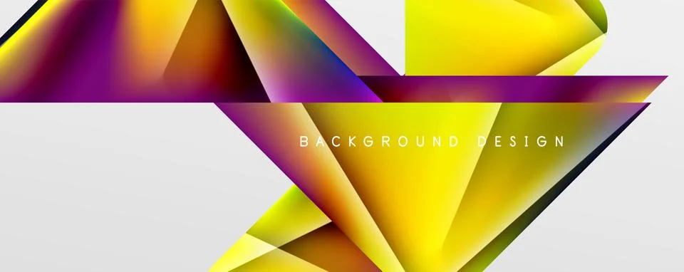 Triangle fluid color gradient abstract background. Vector Illustration For Stock Illustration
