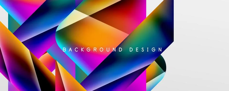 Triangle fluid color gradient abstract background. Vector Illustration For Illustrazione stock