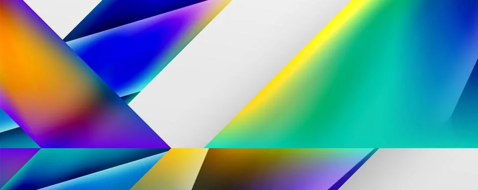 Triangle fluid color gradient abstract background. Vector Illustration For Illustrazione stock