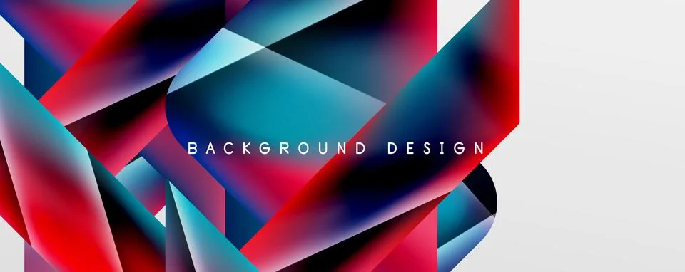Triangle fluid color gradient abstract background. Vector Illustration For Illustrazione stock