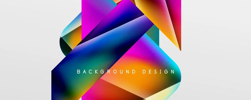 Triangle fluid color gradient abstract background. Vector Illustration For 스톡 일러스트