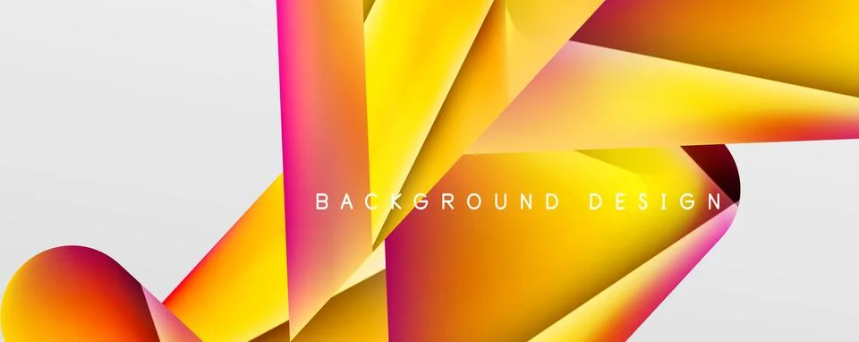 Triangle fluid color gradient abstract background. Vector Illustration For 스톡 일러스트