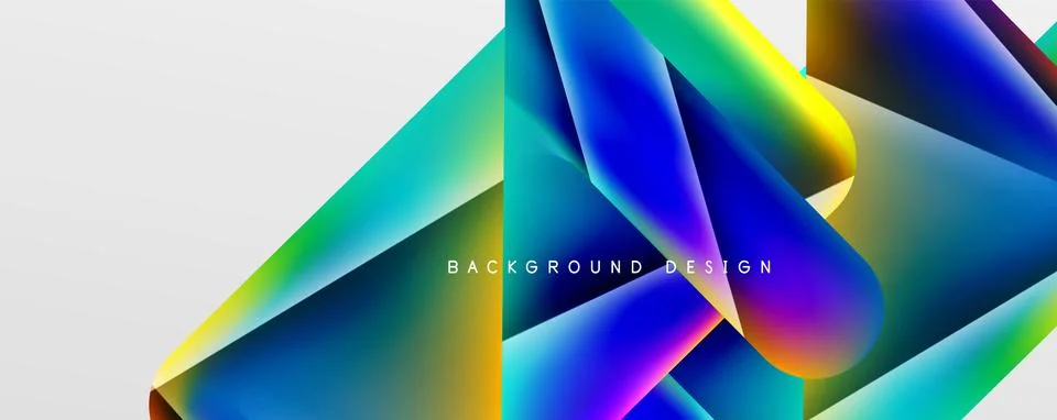 Triangle fluid color gradient abstract background. Vector Illustration For Stock Illustration