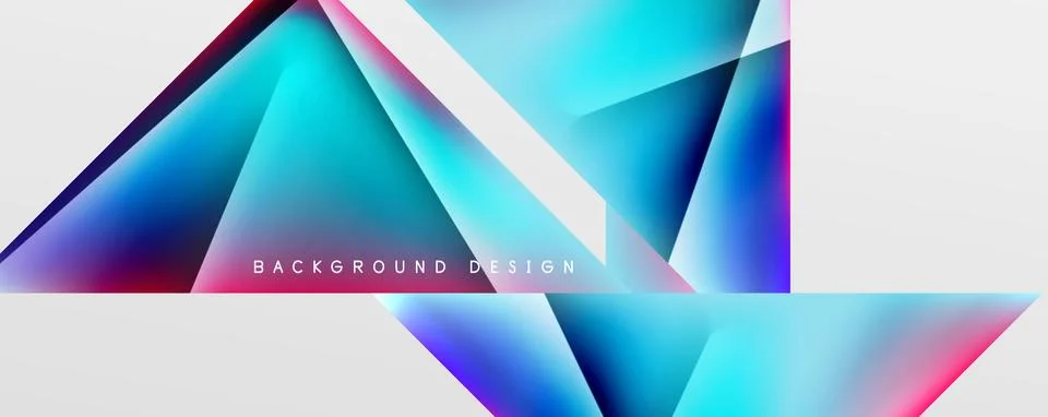 Triangle fluid color gradient abstract background. Vector Illustration For Illustrazione stock