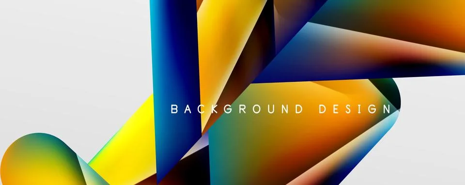 Triangle fluid color gradient abstract background. Vector Illustration For Stockillustratie