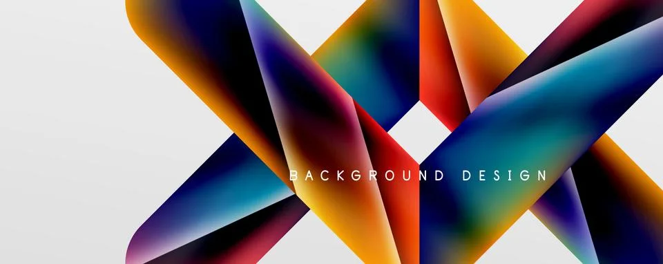 Triangle fluid color gradient abstract background. Vector Illustration For Illustrazione stock