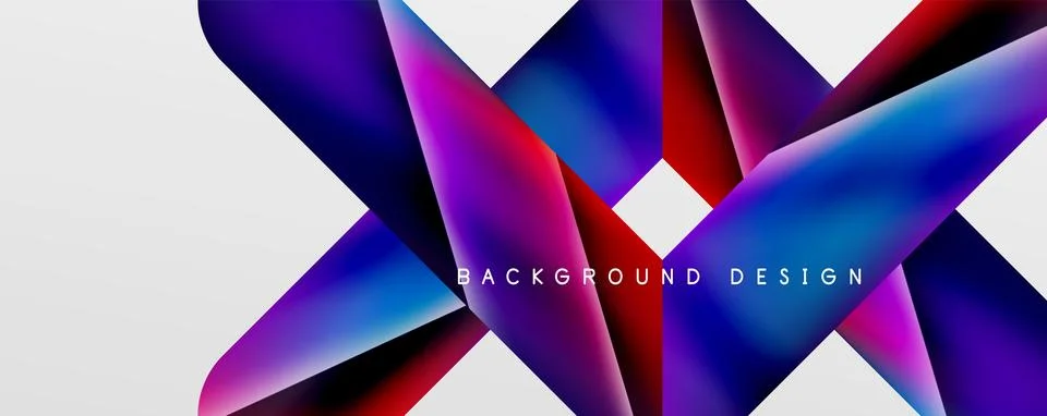 Triangle fluid color gradient abstract background. Vector Illustration For Illustrazione stock