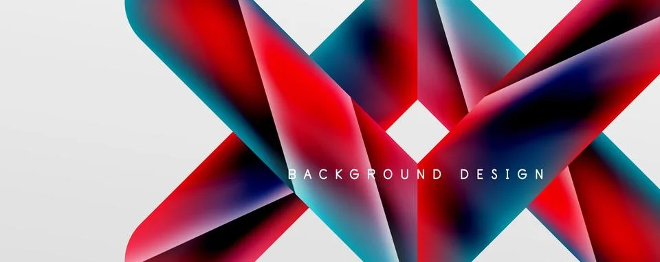 Triangle fluid color gradient abstract background. Vector Illustration For 스톡 일러스트